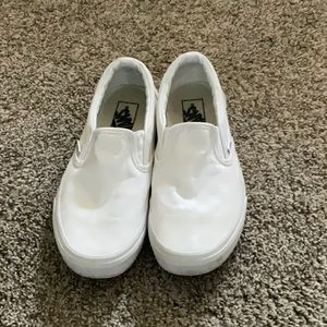 White checkered Vans